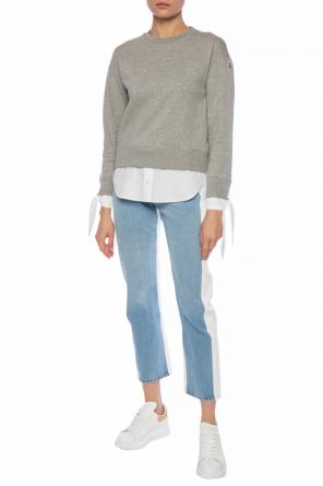 Sweatshirt with a tie-up on the sleeve, zdjęcie 2 Sweatshirt with a tie-up on the sleeve od Moncler